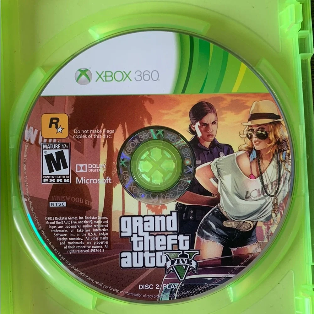 360 Grand Theft Auto IV & V Bundle - Green Cases